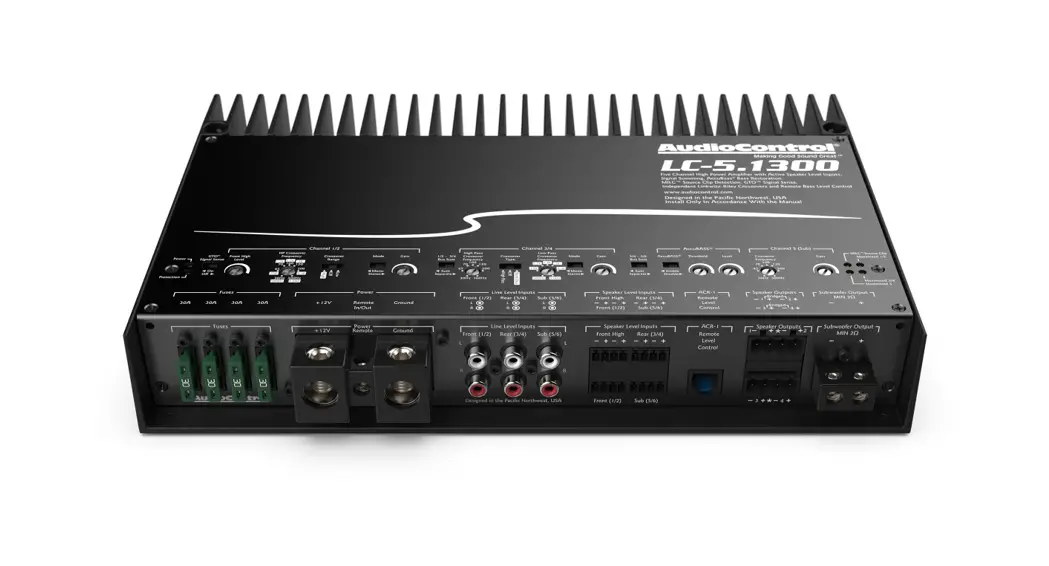 Audiocontrol D-5.1300 High Power Multi Channel Amplifier User Guide