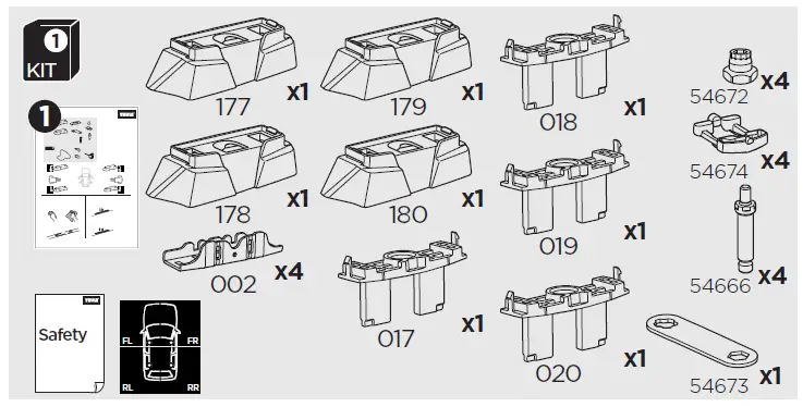 THULE-7036-Kit-Mercedes-C-Class-W206-fig-1
