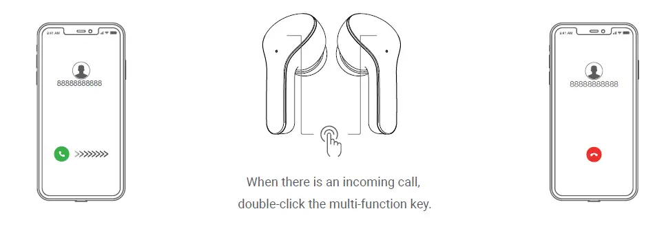 ACEFAST T6 Wireless Earbuds Touch Control Dual Microphone FIG 4