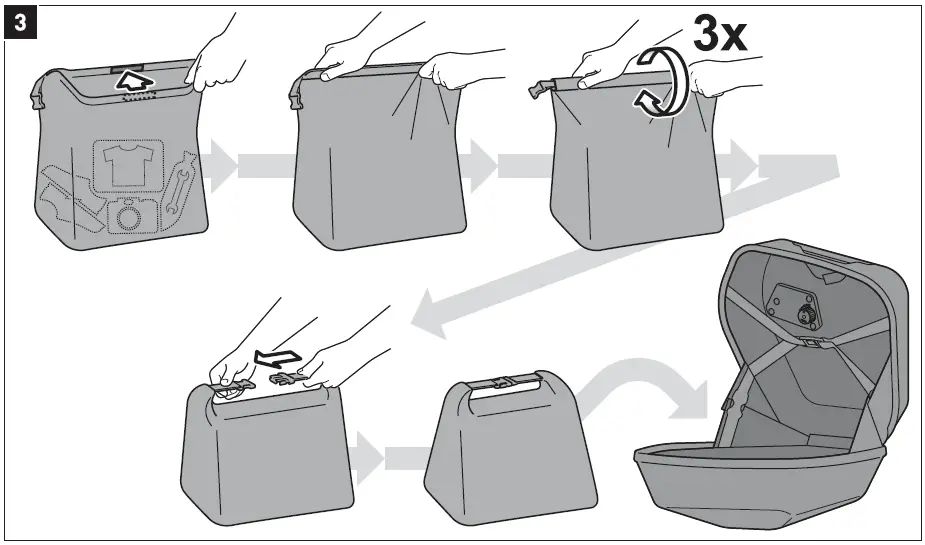 SW-MOTECH BC.HTA.01.914.30000 B URBAN ABS Side Case System for Honda CBR650R fig 12