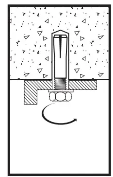 DEWALT AISI 1008 Smart DI Internally Threaded Expansion Anchor - INSTALLATION 10