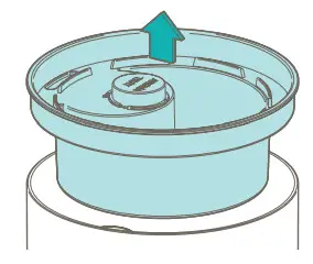 duux DXHU06 Beam Mini Smart Ultrasonic Humidifier - Placing the filter 2