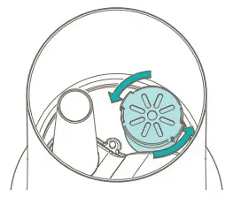 duux DXHU06 Beam Mini Smart Ultrasonic Humidifier - Placing the filter 3