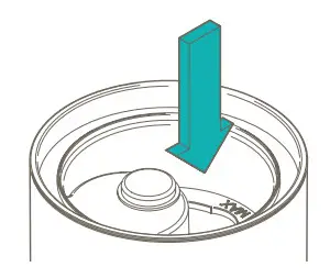 duux DXHU06 Beam Mini Smart Ultrasonic Humidifier - Placing the filter 4