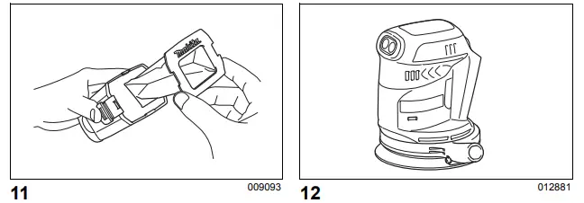 makita-DBO140,-DBO180-Cordless-Random-Orbit-Sander-FIG7