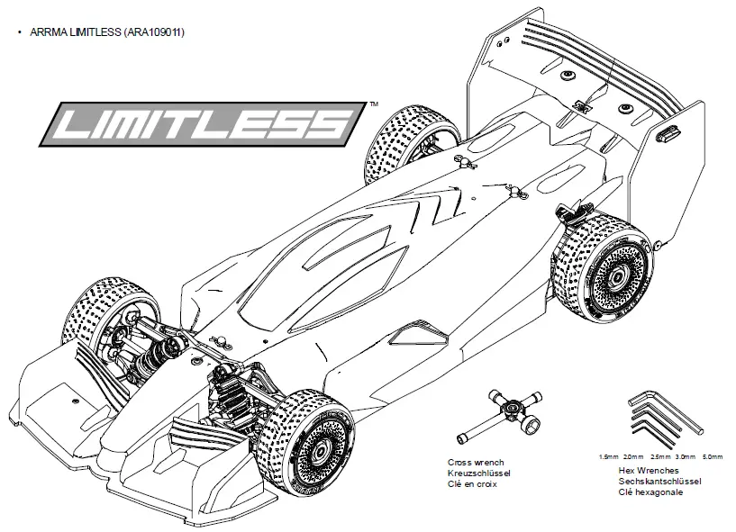 ARRMA-9768170-Limitless-4WD-Speed-Basher-Roller-Chassis-01