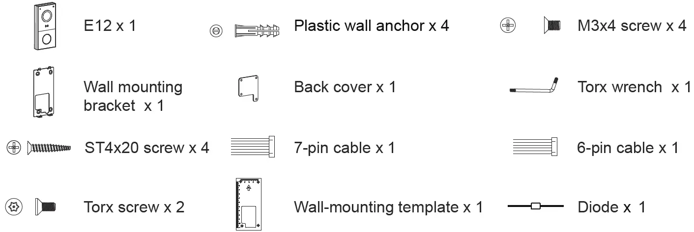 AKUVOX E12 Series Video Door Phone IP Intercom-1