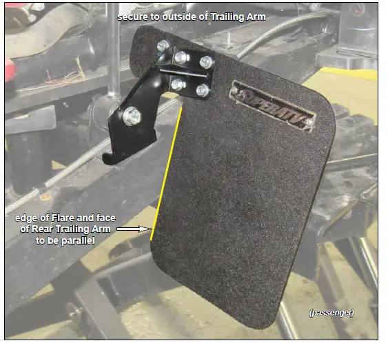 SUPERATV Polaris RZR XP Mud Sand Flaps FIG (4)