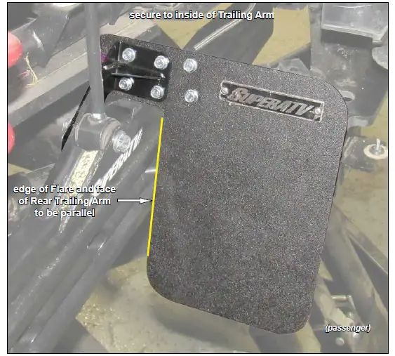 SUPERATV Polaris RZR XP Mud Sand Flaps FIG (6)