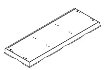 UNBRANDED CX729SC WAL Walnut Storage Cabinet - FIG 1