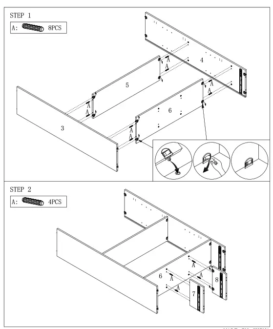 UNBRANDED CX729SC WAL Walnut Storage Cabinet - FIG35