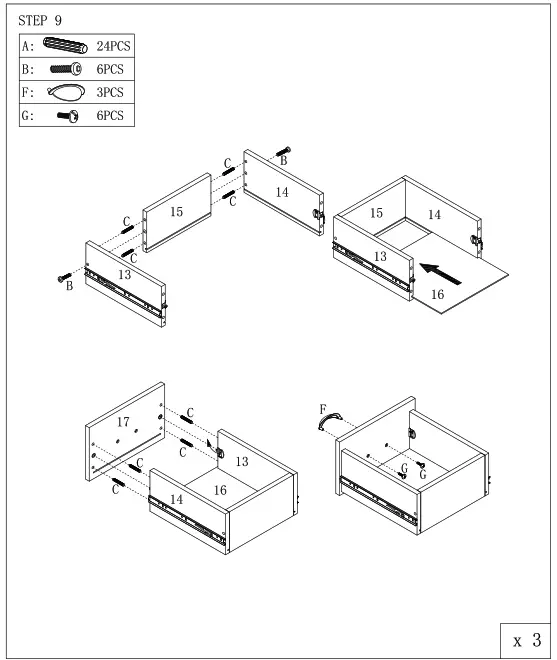 UNBRANDED CX729SC WAL Walnut Storage Cabinet - FIG41