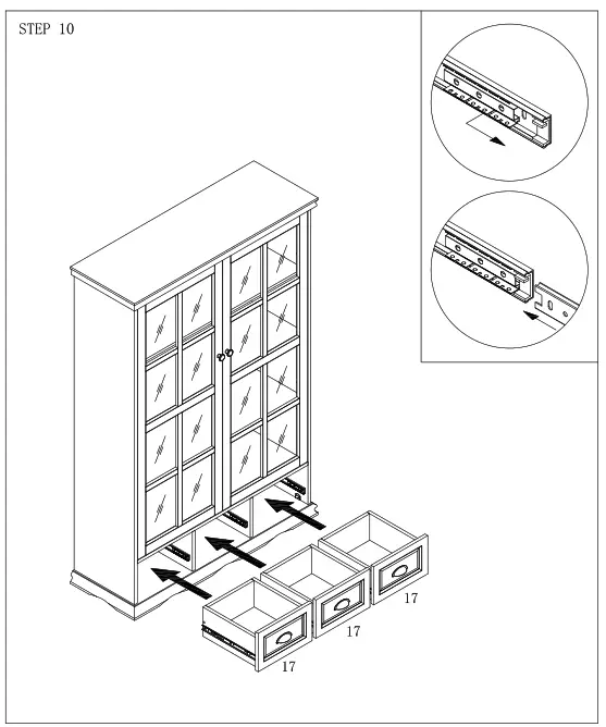 UNBRANDED CX729SC WAL Walnut Storage Cabinet - FIG42