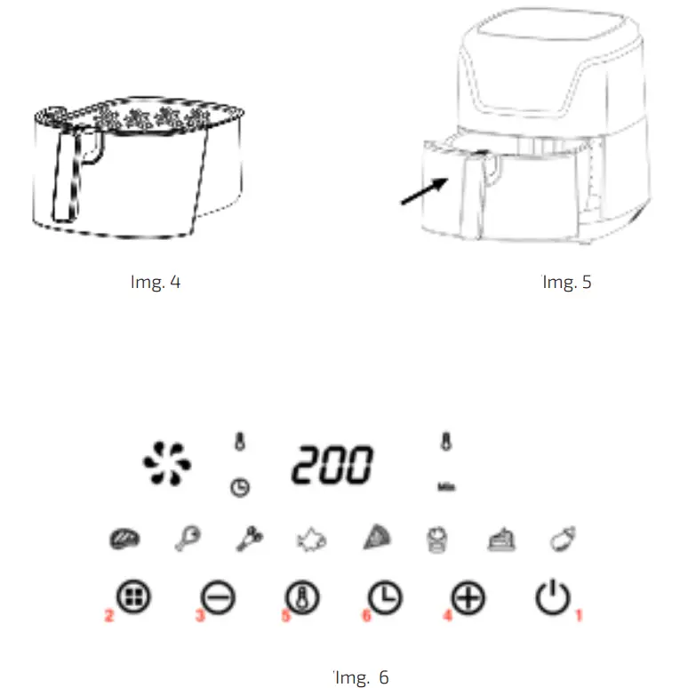 cecotec CECOFRY Advance Inbox, Inbox Dard 3 5 L Air Fryer - Parts