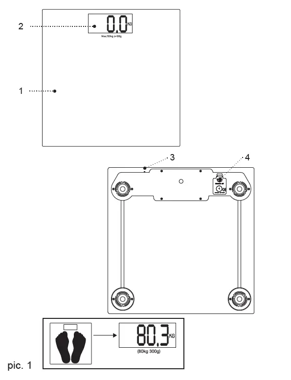 BRAYER BR3730 Electronic Personal Scale 1