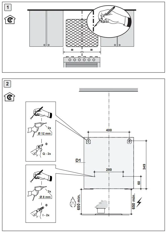 FRANKE IMPRESS 603 60 cm Wall Cooker Hood Instruction Manual - How to use