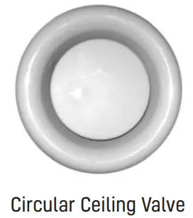 Circular Ceiling Valve