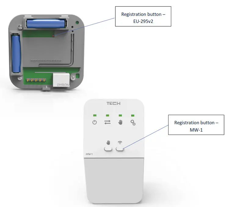TECH EU 295 Underfloor Heating Room Thermostat - buttodn