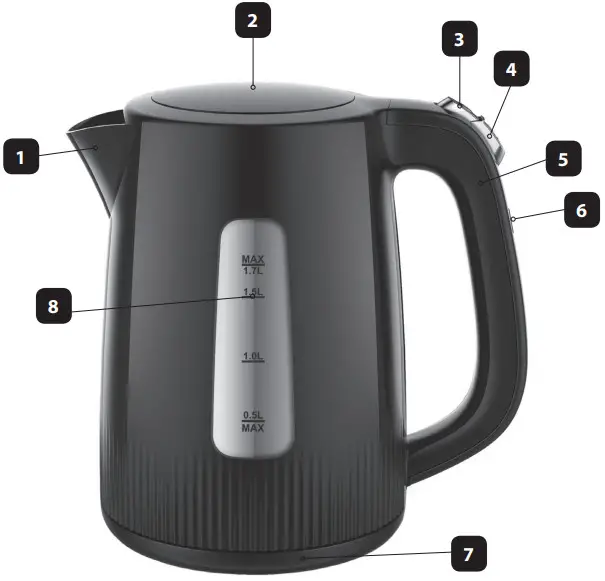 ELDOM C225 IM Cordless Kettle - Overview