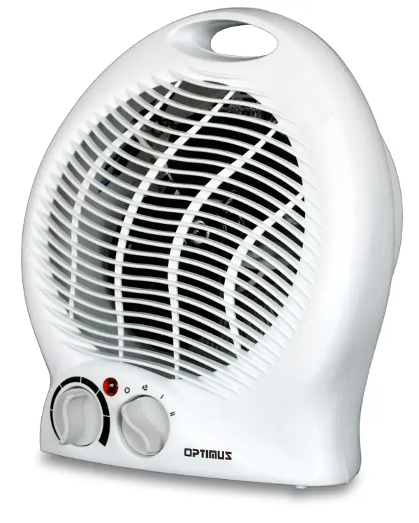Optimus H-1322 Portable 2-Speed Fan Heater with Thermostat