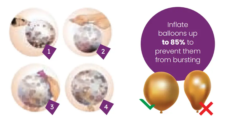 partizzle 50x Colored Paper Confetti amp  Latex Helium Balloons - Fig 2