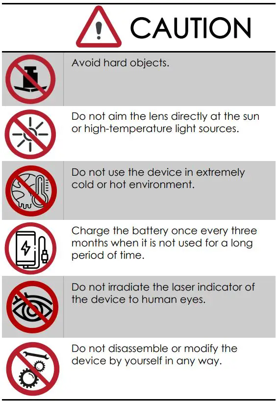 ThermTec ARES SERIES Ares 335 Thermal Sight User Manual - Cautions