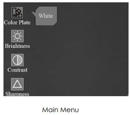ThermTec ARES SERIES Ares 335 Thermal Sight User Manual - Main Menu