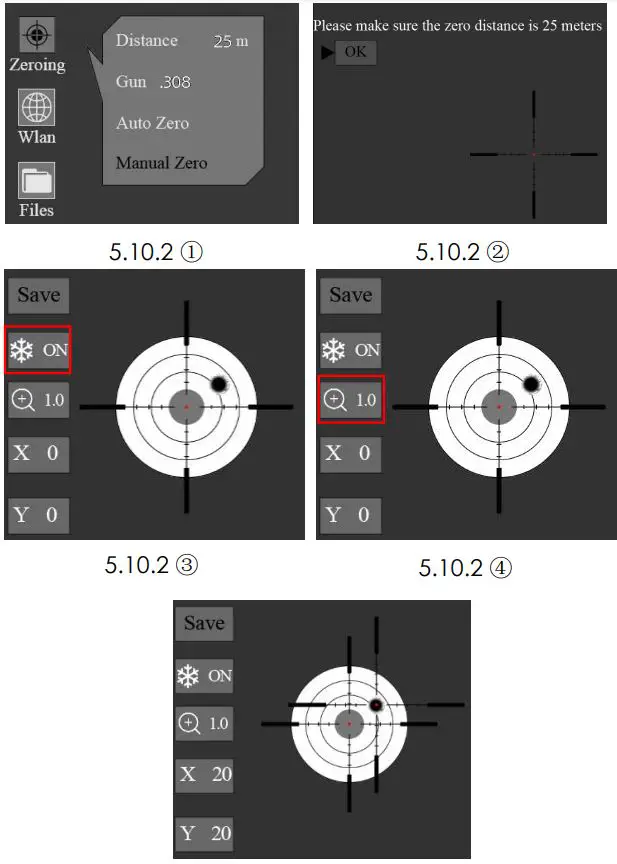 ThermTec ARES SERIES Ares 335 Thermal Sight User Manual - Manual Zeroing