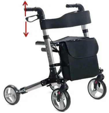 MEYRA VCBK222B Mobilus Lite 4 Wheel Aluminium Rollator - Description of product 10