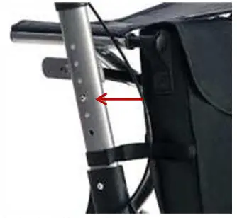 MEYRA VCBK222B Mobilus Lite 4 Wheel Aluminium Rollator - Description of product 7