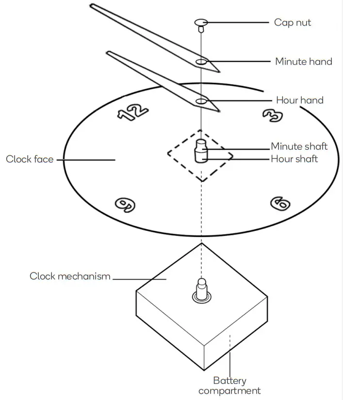 ovela Hampton Style Wall Clock - OVERVIEW