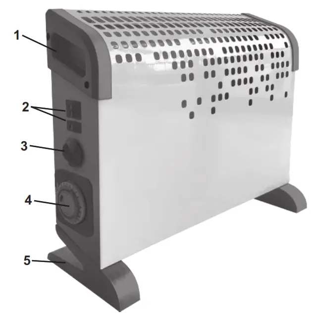 Ardes AR4C03T Fan Convector Heater - Figure 1