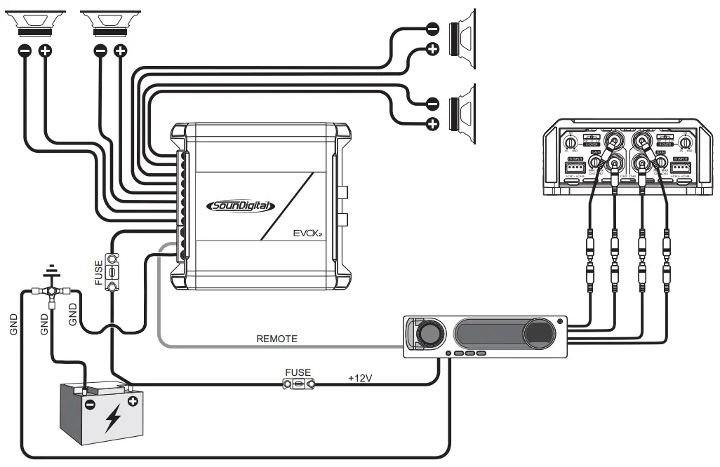 SounDigital EVOX2 2OHM - WIRING DIAGRAM