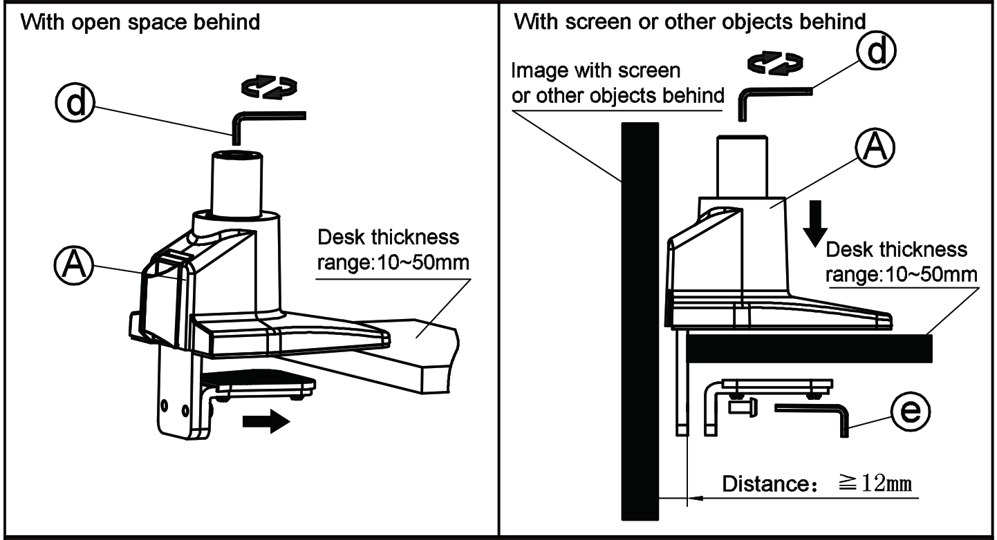 MULTIBRACKETS 7350105213274 M Gas Lift Arm Samsung G7 Single Black - fig7