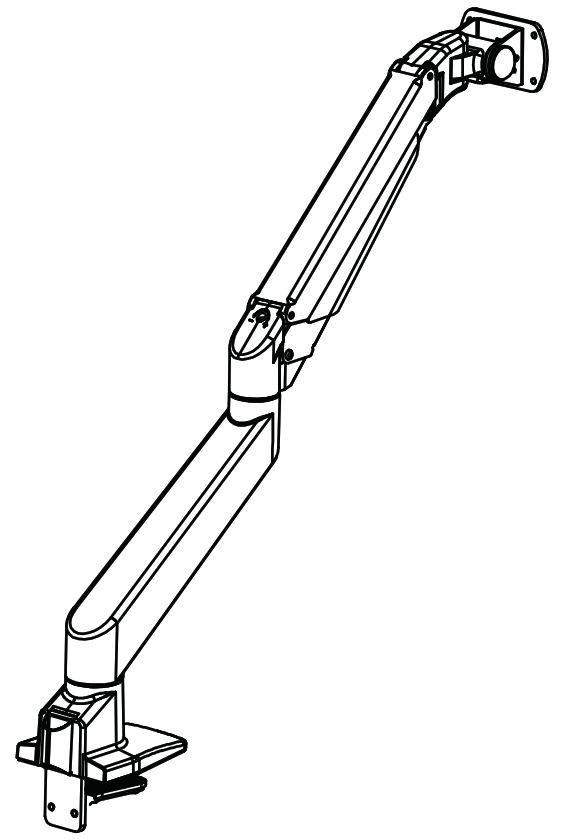 MULTIBRACKETS 7350105213274 M Gas Lift Arm Samsung G7 Single Black
