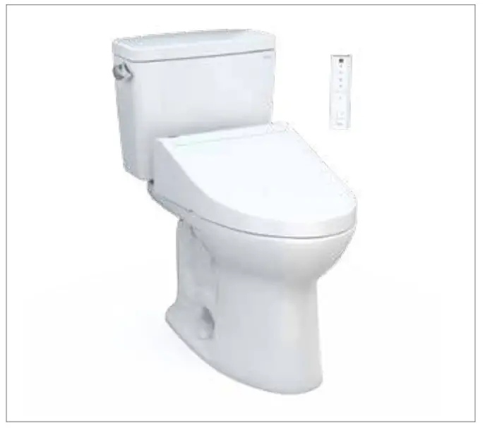 TOTO MW7763084CEFG Drake WASHLET Plus C5 Two-Piece Toilet