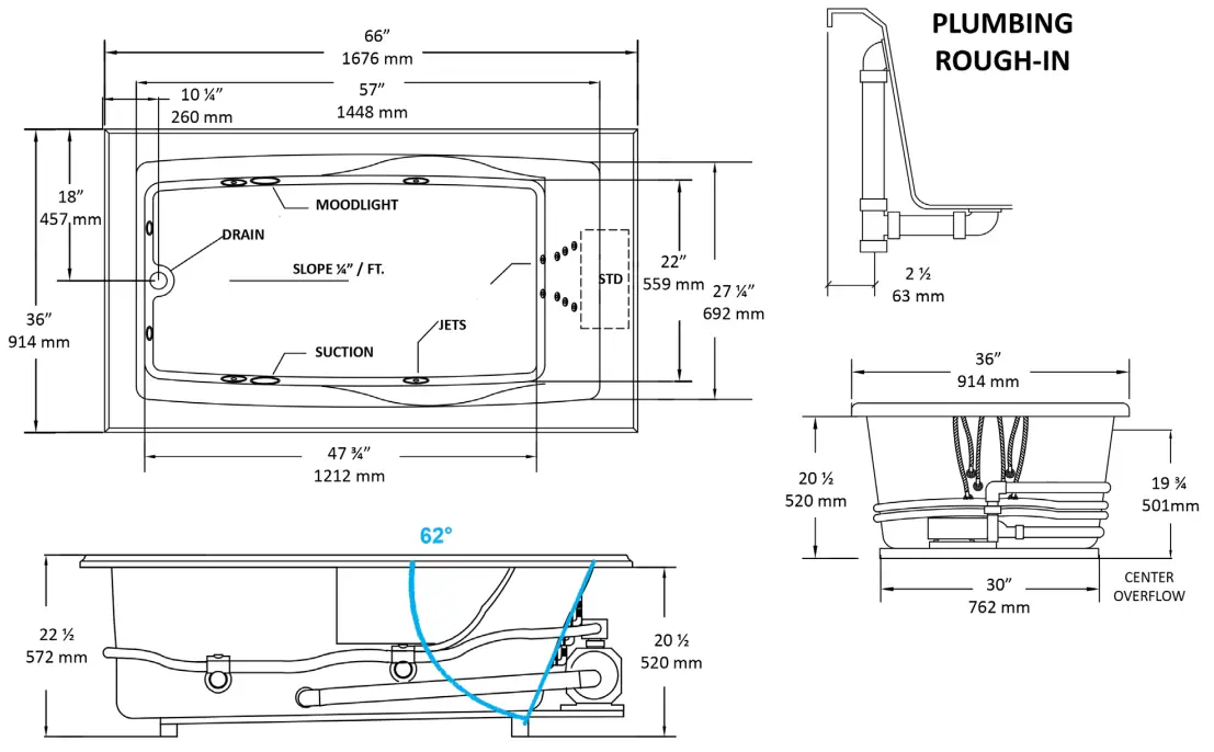 MANSFIELD-5073550000-Swirl-Way-Luxury-Series-36-Inch-W-x-66-Inch-L-White-Acrylic-fig-3