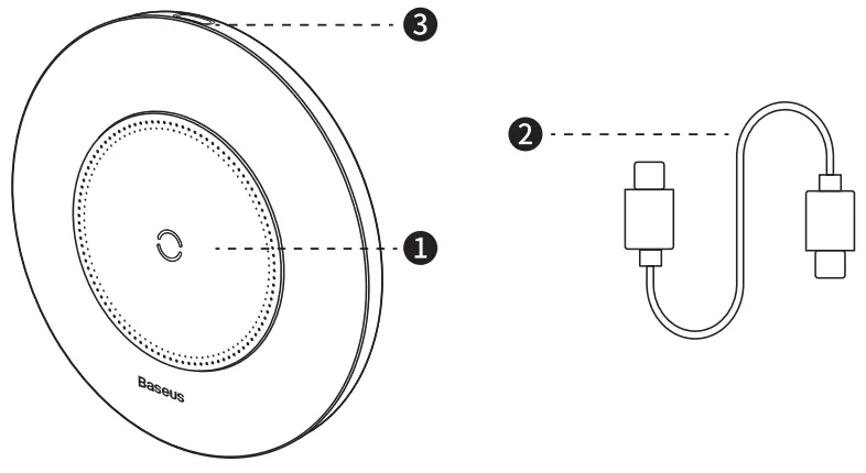 Baseus W530 Wireless Charger fig 1