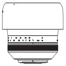 Rokinon SP 50mm F1.2 -HOOD STORED IN REVERSE POSITION