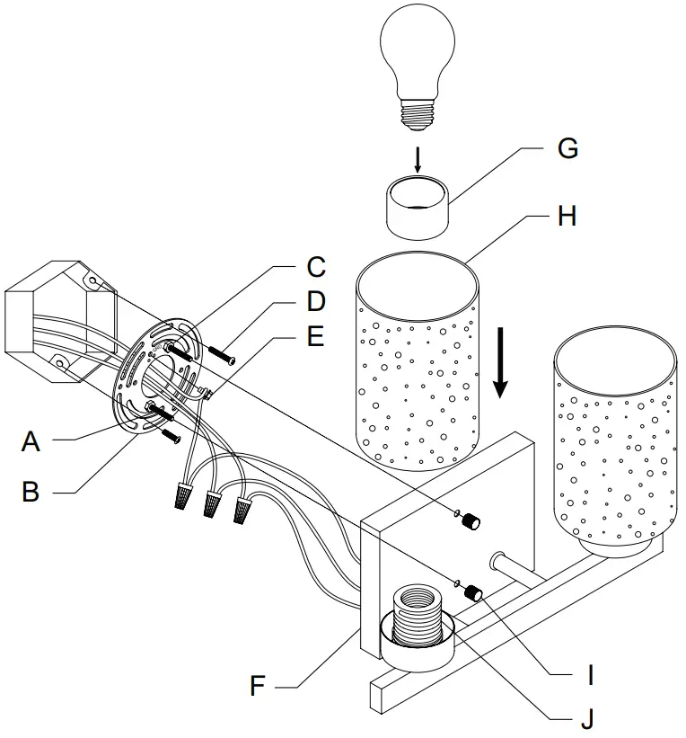 Hunter 13074 2 Light Vanity - fig