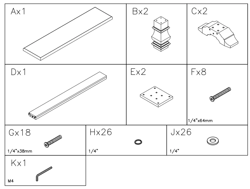 ASHLEY D813-00 Wyndahl Dining Bench - fig 1