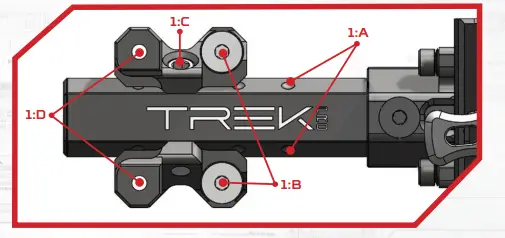 CBE-Trek-Pro-Sight-Adjustable-Light-Weight-Carbon-Bar-Mounting-system-fig-1