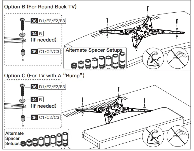 PERLESMITH-PSMFK1-Full-Motion-TV-Mount-Instruction-FIG-12