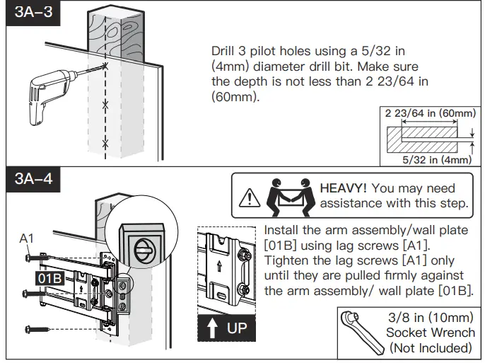 PERLESMITH-PSMFK1-Full-Motion-TV-Mount-Instruction-FIG-16