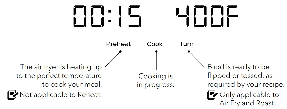Instant 140-3001-01 Vortex 6 Qt Basket Air Fryer - Cooking status