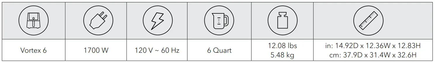 Instant 140-3001-01 Vortex 6 Qt Basket Air Fryer - Product