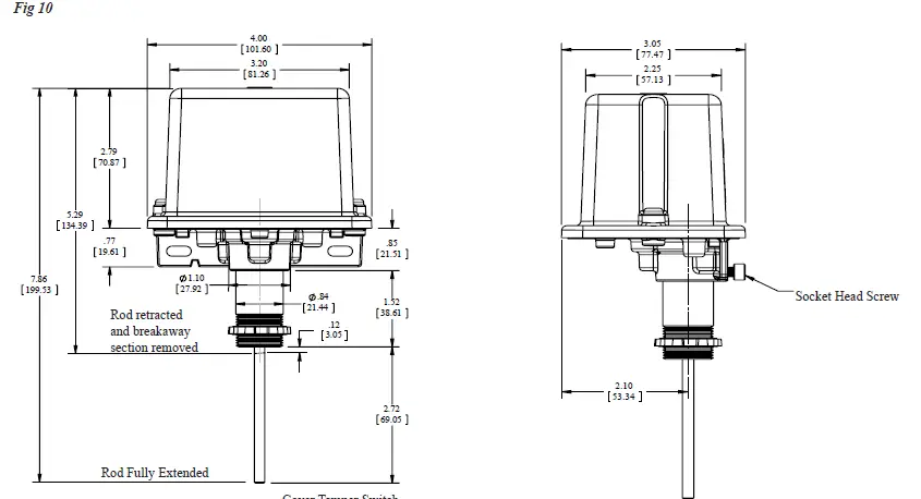 POTTER PCVS Series Control Valve Supervisory Switch 8
