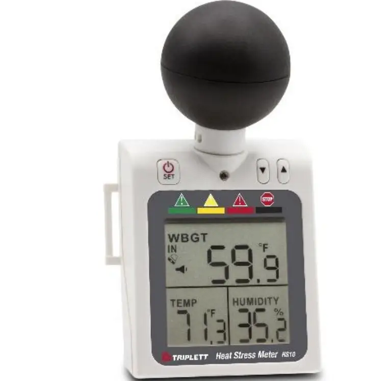 TRIPLETT HS10 Heat Stress Meter Wet Bulb Global Temperature and Heat Index Monitor