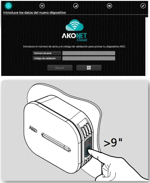 AKO 59911 V2 Temperature and Moisture Monitor with Built In NBIoT Communication - Activation of the device