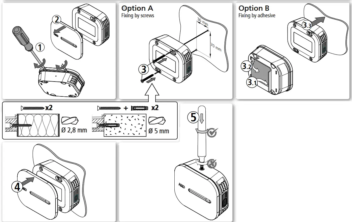 AKO 59911 V2 Temperature and Moisture Monitor with Built In NBIoT Communication - Installation conditions